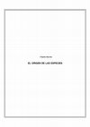 Research paper thumbnail of EL ORIGEN DE LAS ESPECIES Prólogo