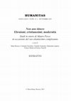 Research paper thumbnail of Consolarsi da lontano. Autorità femminile e gerarchia nelle lettere di Maria di Cassobola e Ignazio di Antiochia, in Non uno itinere. Ebraismi, cristianesimi, modernità. Studi in onore di Mauro Pesce in occasione del suo ottantesimo compleanno