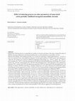 Research paper thumbnail of Effect of sintering process on color parameters of nano-sized yttria partially stabilized tetragonal monolithic zirconia