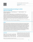 Research paper thumbnail of Emotional prosody processing in Autism Spectrum Disorder