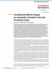 Research paper thumbnail of Conditional effects of gaze on automatic imitation: the role of autistic traits