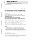 Research paper thumbnail of Transcriptomic analysis of hookworm Ancylostoma ceylanicum life cycle stages reveals changes in G-protein coupled receptor diversity associated with the onset of parasitism