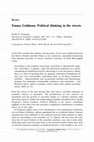 Research paper thumbnail of Review of Kathy Ferguson, "Emma Goldman: Political Thinking in the Streets"