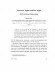 Thousand Nights and One Night -- A Pluricultural Undertaking Cover Page