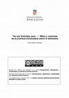 Research paper thumbnail of “No soy feminista, pero...”: Mitos y creencias de la juventud universitaria sobre el feminismo