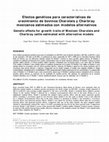 Research paper thumbnail of Efectos genéticos para características de crecimiento de bovinos Charolais y Charbray mexicanos estimados con modelos alternativos