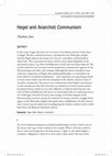 Research paper thumbnail of Hegel and Anarchist Communism