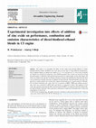 Experimental investigation into effects of addition of zinc oxide on performance, combustion and emission characteristics of diesel-biodiesel-ethanol blends in CI engine Cover Page