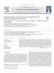 Research paper thumbnail of Effect of flax shives content and size on the hygrothermal and mechanical properties of flax concrete