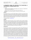 Research paper thumbnail of A theoretical model for creation of ZnO nanotubes: a semi-empirical thermodynamic study