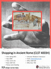 Research paper thumbnail of CLST 4003H: Shopping in Ancient Rome