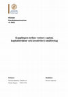 Research paper thumbnail of Kopplingen mellan venture capital, kapitalstruktur och kreativitet i småföretag