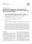 {"__content__"=>"Investigation into Hypoglycemic, Antihyperlipidemic, and Renoprotective Potentials of (Pepper Fruit) Seed in a Rat Model of Diabetes.", "i"=>{"__content__"=>"Dennettia tripetala"}} Cover Page