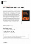 Research paper thumbnail of New Book Series "Studies in Ancient Civil War" (De Gruyter) ISSN: 2941-3273