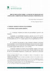 Research paper thumbnail of Breves reflexões sobre a livre revogabilidade das limitações a direitos de personalidade e indemnização