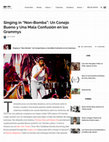 Research paper thumbnail of Singing in “Non-Bomba”: Un Conejo Bueno y Una Mala Confusión en los Grammys