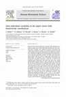 Research paper thumbnail of Inter-individual variability in the upper–lower limb breaststroke coordination