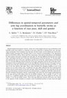 Research paper thumbnail of Differences in spatial-temporal parameters and arm–leg coordination in butterfly stroke as a function of race pace, skill and gender