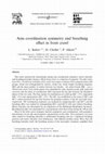 Research paper thumbnail of Arm coordination symmetry and breathing effect in front crawl