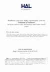 Research paper thumbnail of Ventilatory responses during experimental cycle-run transition in triathletes