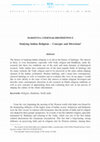 Research paper thumbnail of Studying Indian religions : concepts and directions