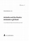 Aristotle and the Eleatics Aristotele e gli Eleati ACADEMIA E leatica 9 Cover Page