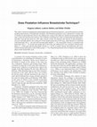 Research paper thumbnail of Does Floatation Influence Breaststroke Technique?