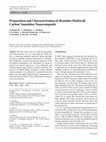 Research paper thumbnail of Preparation and Characterization of Hematite-Multiwall Carbon Nanotubes Nanocomposite