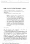 Research paper thumbnail of Media resources in video information systems