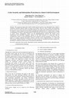 Research paper thumbnail of Cyber Security and Information Protection in a Smart Grid Environment