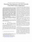 Research paper thumbnail of Detecting cyber intrusions in SCADA networks using multi-agent collaboration