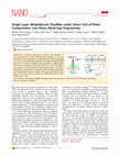 Single Layer Molybdenum Disulfide under Direct Out-of-Plane Compression: Low-Stress Band-Gap Engineering Cover Page