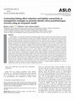 Research paper thumbnail of Contrasting fishing effort reduction and habitat connectivity as management strategies to promote alewife ( <scp> <i>Alosa pseudoharengus</i> </scp> ) recovery using an ecosystem model