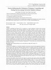 Research paper thumbnail of Factors influencing the utilization of voluntary counseling and testing services for HIV/AIDS among the youth in Nairobi province, Kenya