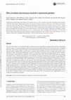 Research paper thumbnail of Effect of probiotic Saccharomyces boulardii in experimental giardiasis