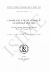 Research paper thumbnail of Premessa, in Onorio III, i frati Minori e la Regola del 1223. Atti del Convegno Internazionale di Studi (Roma, 12-13 maggio 2022), ISIME, Roma 2023, pp. VII-VIII