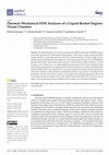 Research paper thumbnail of Thermal–Mechanical FEM Analyses of a Liquid Rocket Engines Thrust Chamber