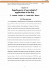 Research paper thumbnail of Legal Aspects of Operating IoT Applications in the Fog