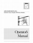 Model 500 Series Manual Method Cover Page