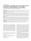 Research paper thumbnail of A multicenter, open-label study of vernakalant for the conversion of atrial fibrillation to sinus rhythm