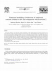 Research paper thumbnail of Numerical modelling of behaviour of reinforced concrete columns in fire and comparison with Eurocode 2