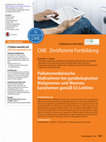 Research paper thumbnail of Palliativmedizinische Maßnahmen bei gynäkologischen Malignomen und Mammakarzinomen gemäß S3﻿-﻿Leitlinie