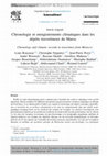 Research paper thumbnail of Chronologie et enregistrements climatiques dans les dépôts travertineux du Maroc