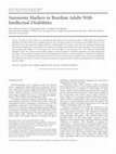 Research paper thumbnail of Autonomy Markers in Brazilian Adults With Intellectual Disabilities