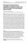 Research paper thumbnail of Challenges of sampling and how phylogenetic comparative methods help: with a case study of the Pama-Nyungan laminal contrast