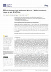 Research paper thumbnail of Wide Scanning Angle Millimetre Wave 1 × 4 Planar Antenna Array on InP at 300 GHz