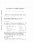 Research paper thumbnail of Feedback boundary stabilization of wave equations with interior delay