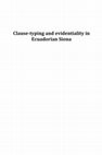 Research paper thumbnail of Clause-typing and evidentiality in Ecuadorian Siona