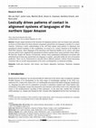 Research paper thumbnail of Lexically driven patterns of contact in alignment systems of languages of the northern Upper Amazon