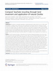 Compost' leachate recycling through land treatment and application of natural Zeolite Cover Page